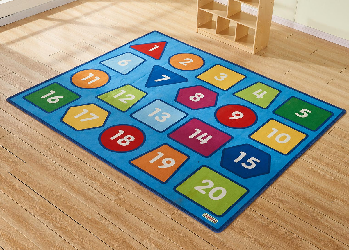 Masterkidz 數字形狀課室地毯 Numbers & Shapes Classroom Rug