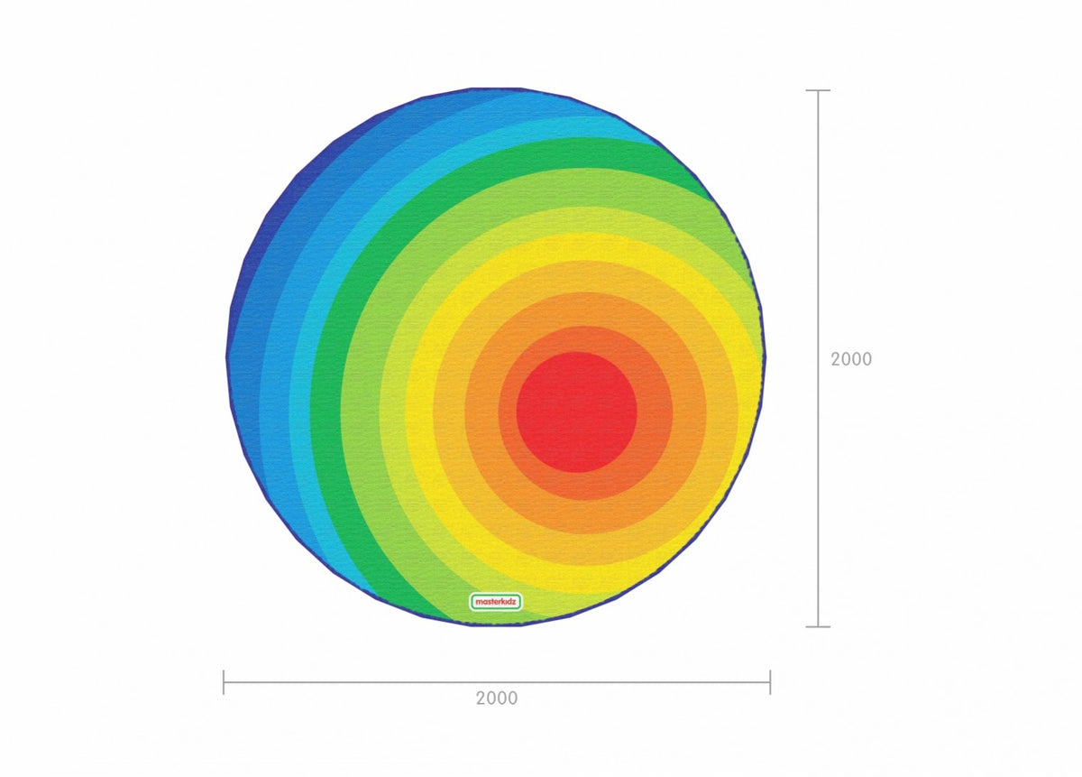 Masterkidz 彩虹圓形地毯 Round Rainbow Classroom Rug