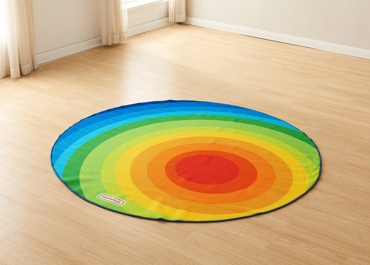 Masterkidz 彩虹圓形地毯 Round Rainbow Classroom Rug