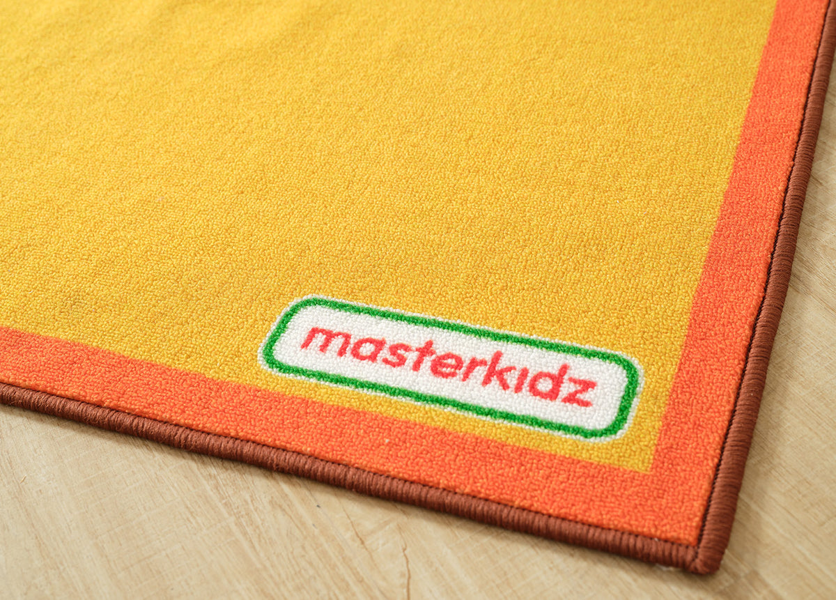 Masterkidz 黃色雙色方形地毯 Two-Tone Square Classroom Rug (Yellow)