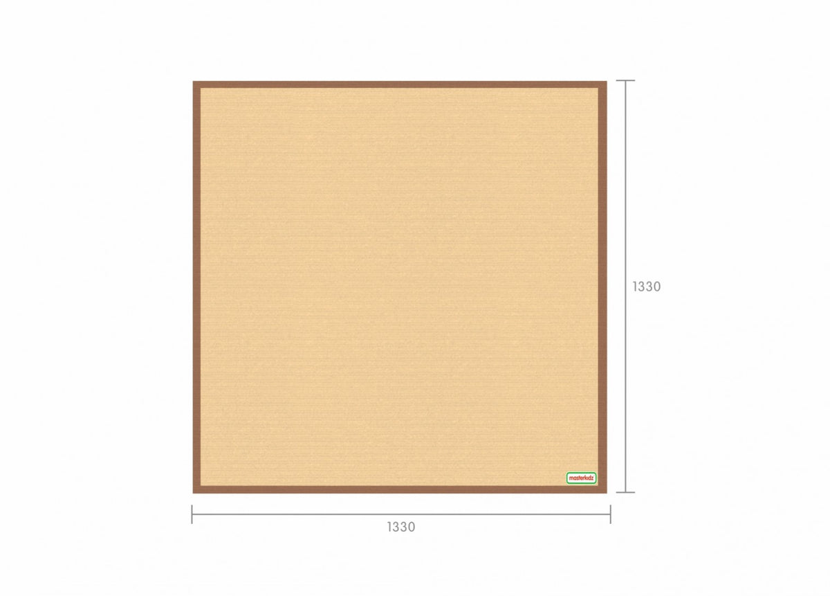 Masterkidz 榛子色雙色方形地毯 Two-Tone Square Classroom Rug (Hazelnut)
