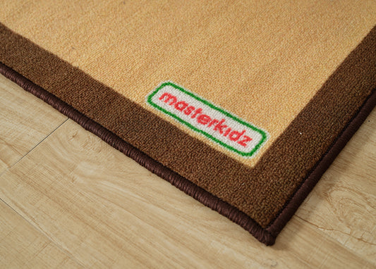 Masterkidz 榛子色雙色方形地毯 Two-Tone Square Classroom Rug (Hazelnut)