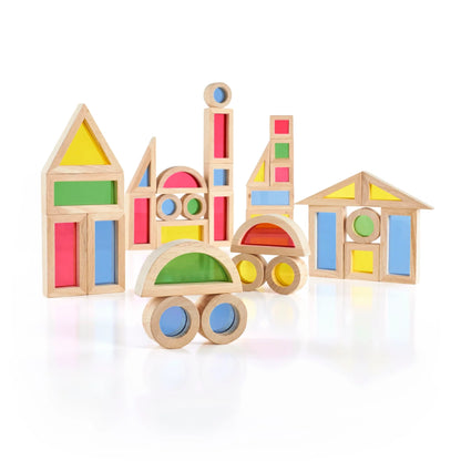 Guidecraft Jr. 彩虹積木 Jr. Rainbow Blocks