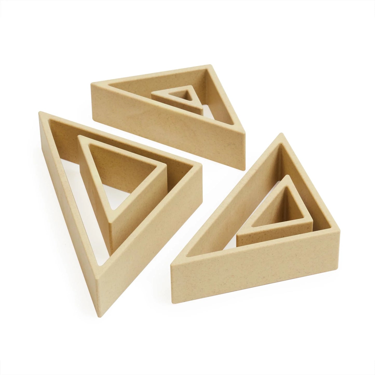 Guidecraft 探索原木色三角積木 Discovery Triangles Natural Wood Tones