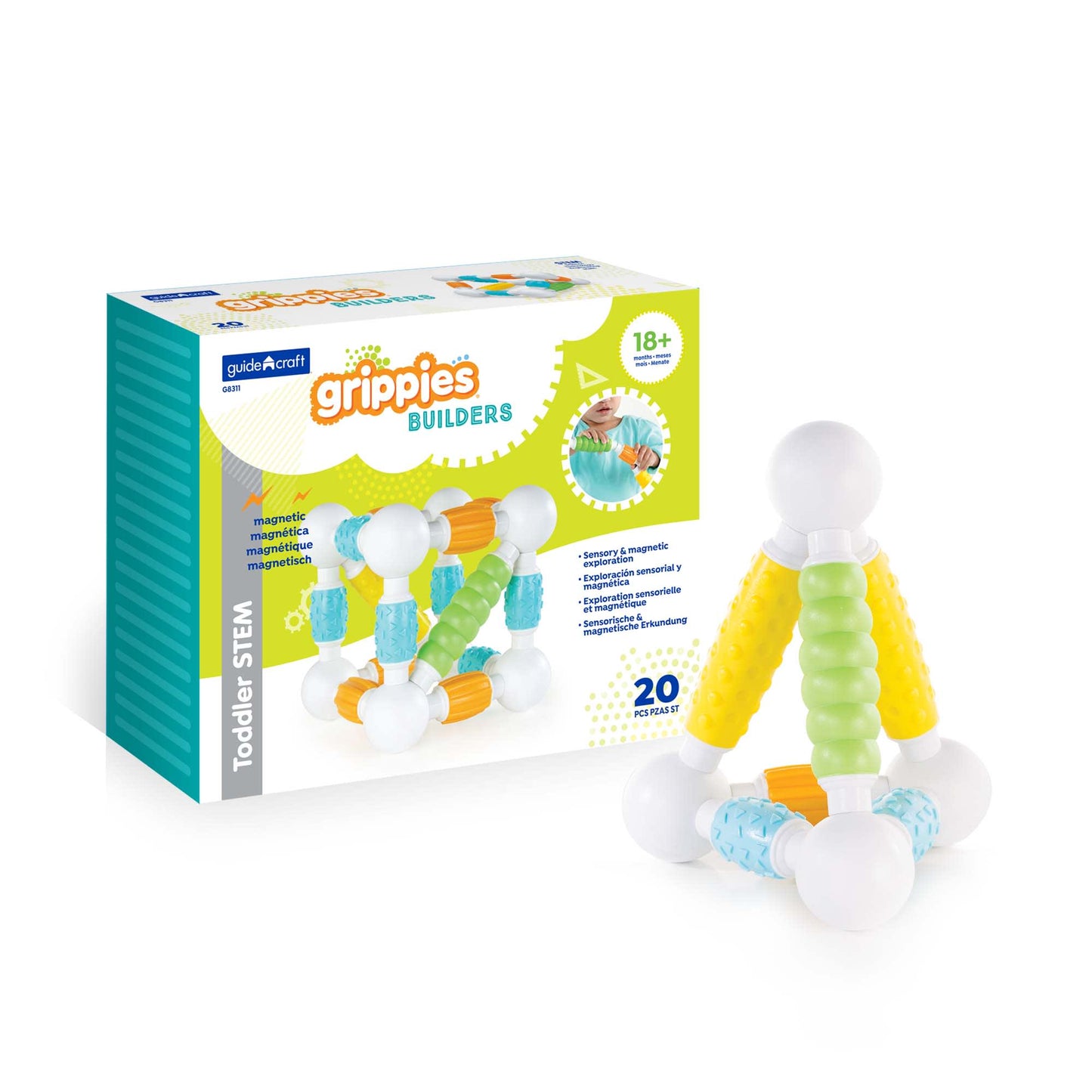 Guidecraft Grippies® 磁力建構組 Grippies® Builders