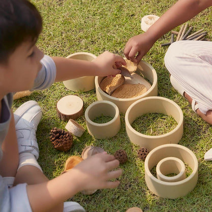Guidecraft 探索原木色圈 Discovery Circles Natural Nesting