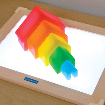 Guidecraft 探索彩虹堆疊屋 Discovery Stackers - House Rainbow Color