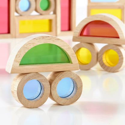 Guidecraft Jr. 彩虹積木 Jr. Rainbow Blocks