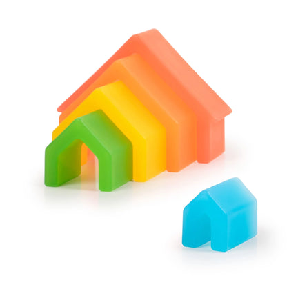 Guidecraft 探索彩虹堆疊屋 Discovery Stackers - House Rainbow Color