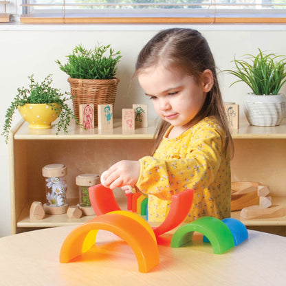 Guidecraft 探索彩虹拱門 Discovery Stackers - Arch Rainbow Color
