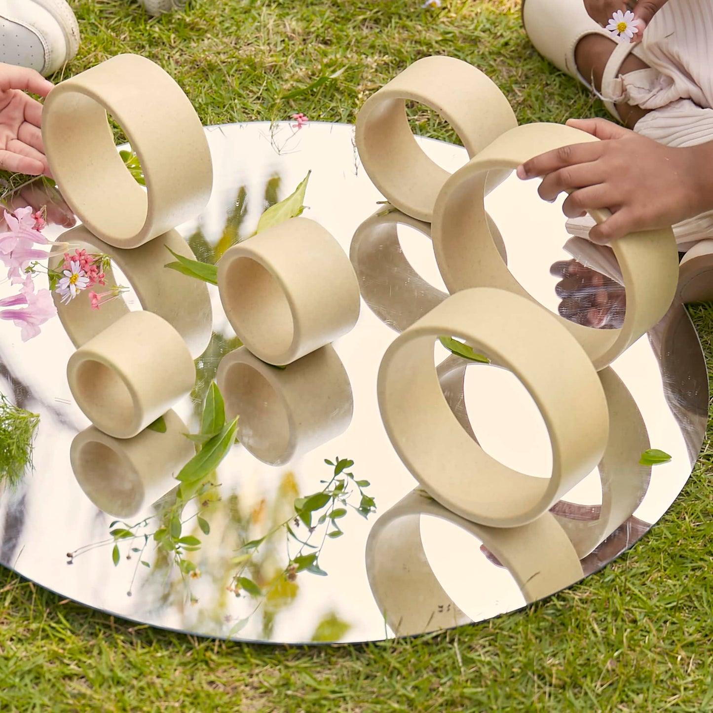 Guidecraft 探索原木色圈 Discovery Circles Natural Nesting