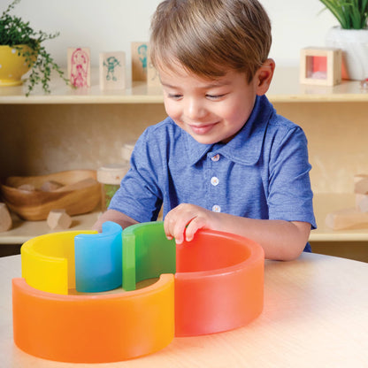 Guidecraft 探索彩虹拱門 Discovery Stackers - Arch Rainbow Color