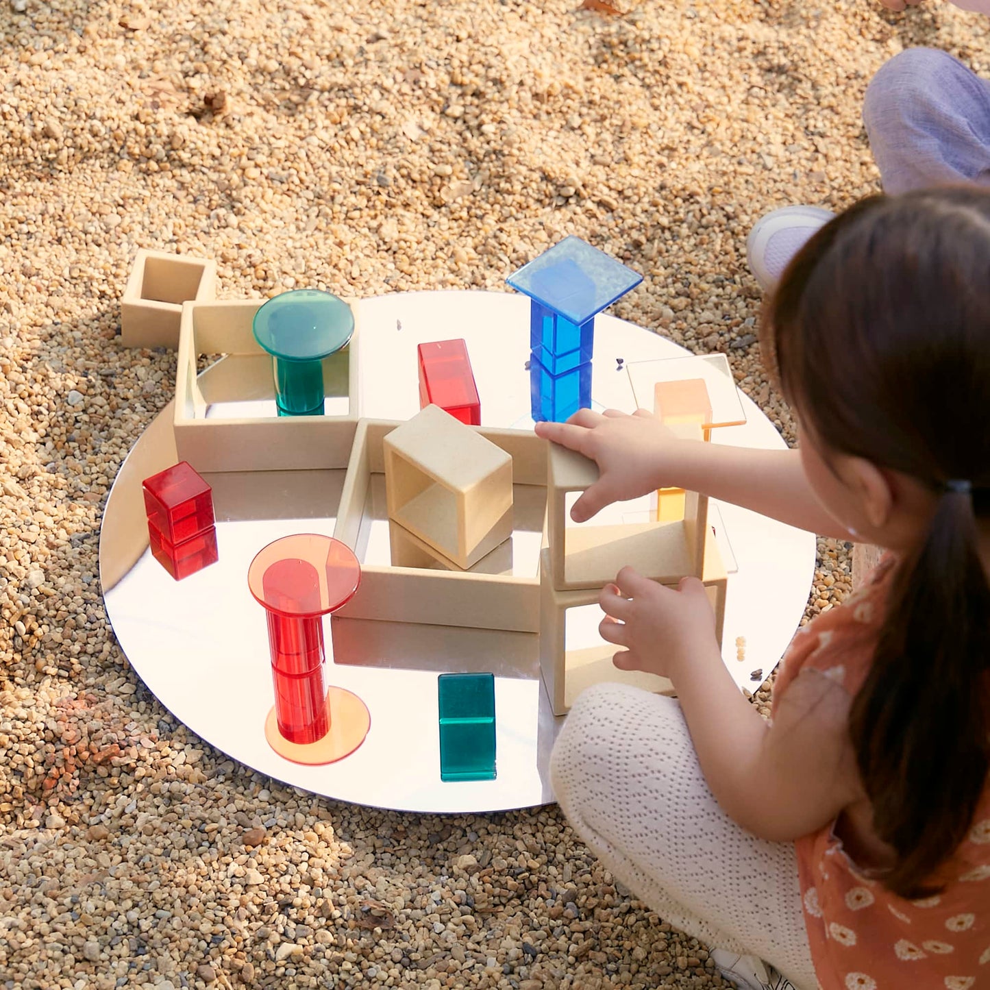 Guidecraft 探索原木色正方積木 Discovery Squares Natural Nesting