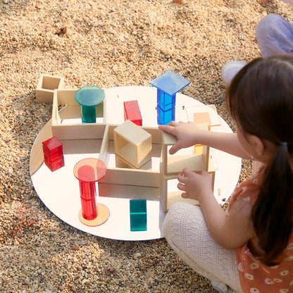 Guidecraft 探索原木色正方積木 Discovery Squares Natural Nesting