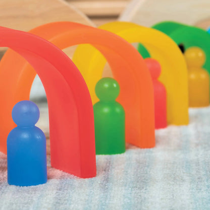 Guidecraft 探索彩虹高拱門 Discovery Stackers - Tall Arch Rainbow Color