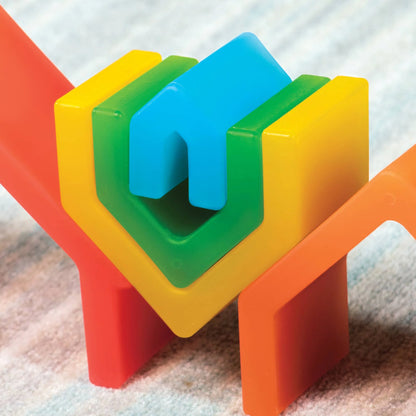Guidecraft 探索彩虹堆疊屋 Discovery Stackers - House Rainbow Color