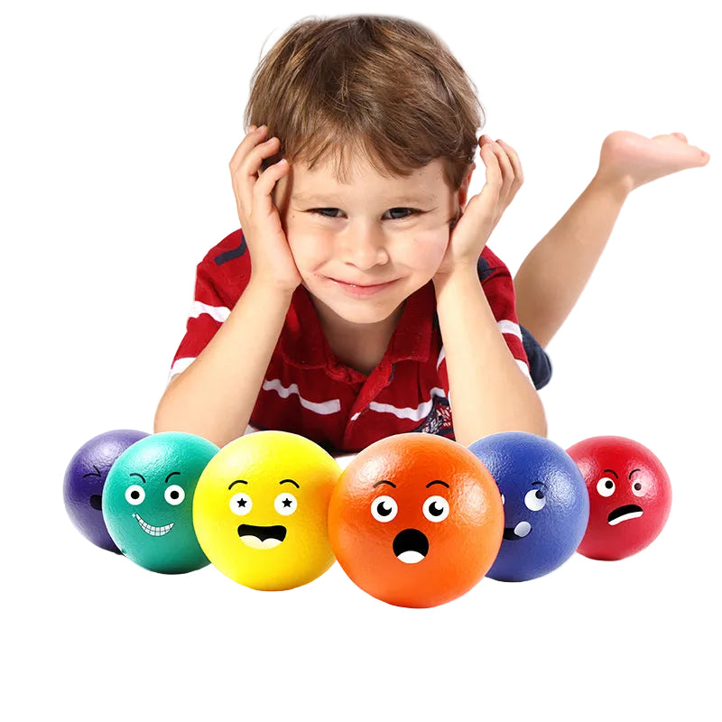 Grampus 5 吋情緒表情泡棉球（6 隻裝）Emotion Faces Foam Balls Set of 6