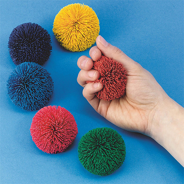 矽膠絲觸感橡筋球（小號6隻裝）Silicone Koosh Sensory Ball Set of 6