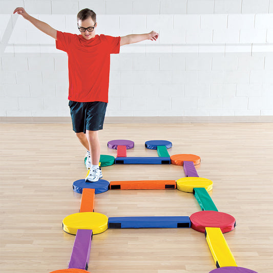 Grampus 軟墊平衡橋組合（18件裝）高5cm Foam Balance Beam & Stepping Stone Set